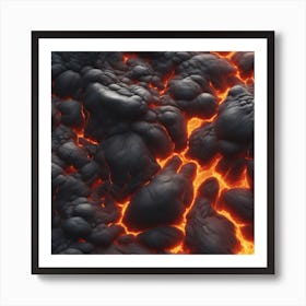 Lava texture 12 Art Print