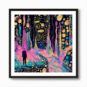 Psychedelic Forest 9 Art Print