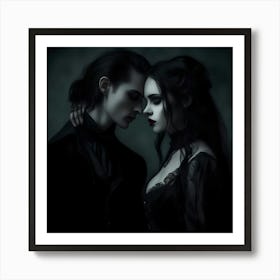 Gothic Couple Art Print