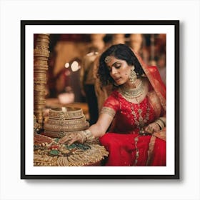 Indian Bride Art Print