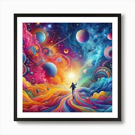 Psychedelic Universe 2 Art Print