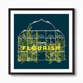 Flourish Square Art Print