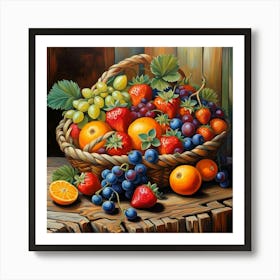 Fruit Basket Art Print