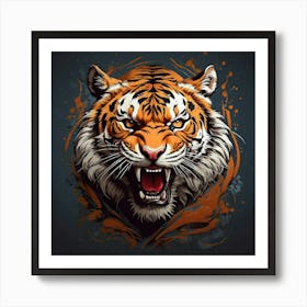 Tiger Head art print Art Print