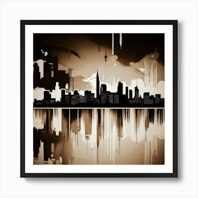 New York City Skyline 77 Art Print