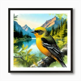 Wild Sing Bird Artwork 96 Art Print