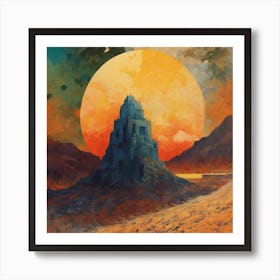 Castle In The Desert Art Print