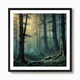 Dark Forest 2 Art Print