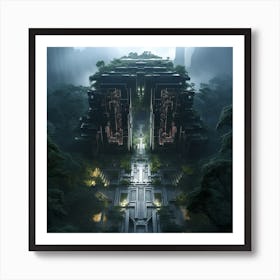 Temple In The Jungle 3 Art Print