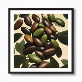 Olives On A Tree Art Print