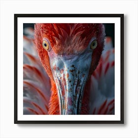 Red Flamingo Art Print