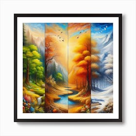 Four Seasons 1 Art Print