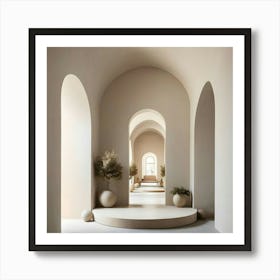 Arched Hallway 8 Art Print