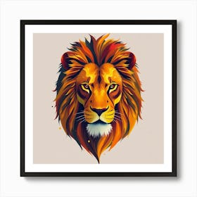 Lion Head 5 Art Print