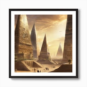 Egyptian Pyramids 1 Art Print