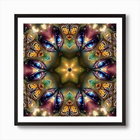 Butterfly Mandala 3 Poster