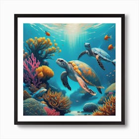 Underwater Paradise Art Print