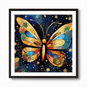 Butterfly In The Sky Art Print