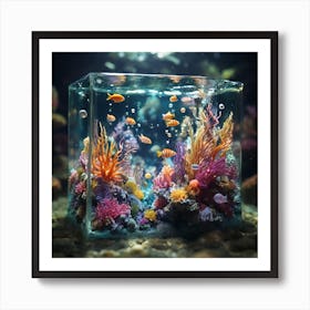 Coral Reef In Aquarium Art Print