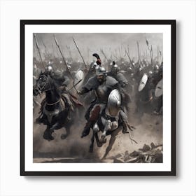 Battle Of Sparta Art Print