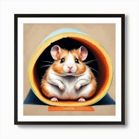 Hamster In A Tunnel Póster