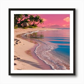 Sunset On The Beach 5 Art Print