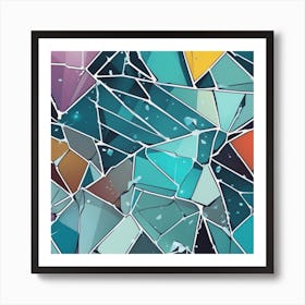 Abstract Mosaic Pattern Art Print