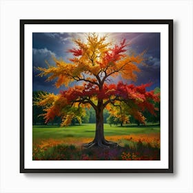 Autumn Tree Art Print