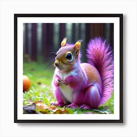 Cute Squirrel Art Print