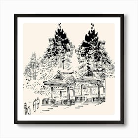 Shinto Shrine Art Print