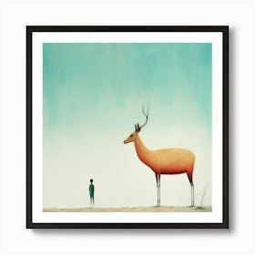 Cute Deer Art Print