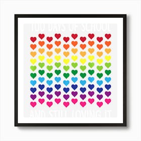 Heart Love 100 Days Of School Teacher Boy Girl Gift Art Print