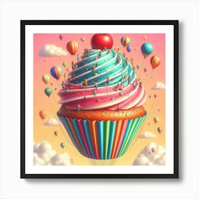 Cupcake In The Sky Art Print