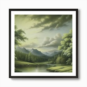 Landscape Painting Art Print