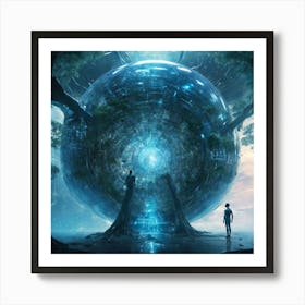 Sphere Of Light 1 Art Print