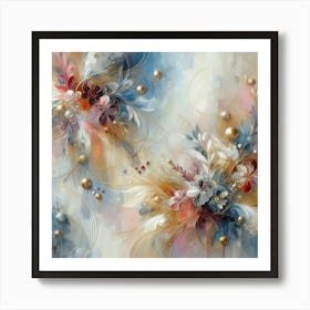 Abstract Floral Painting 8 Art Print