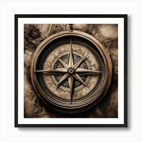 Compass 2 Art Print