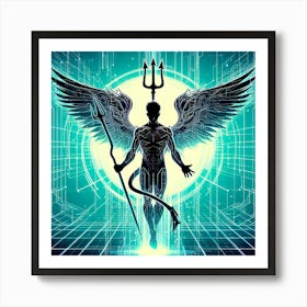 Demon With Wings 5 Art Print