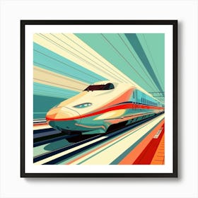 High Speed Train Art Print