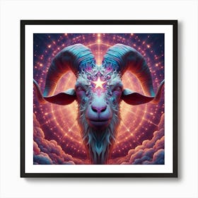 Goat Head Art Print