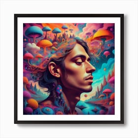 A Portrait Of A Dreamer Art Print