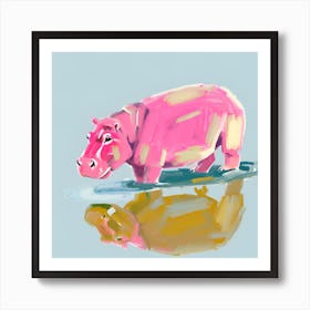 Hippopotamus 02 1 Art Print