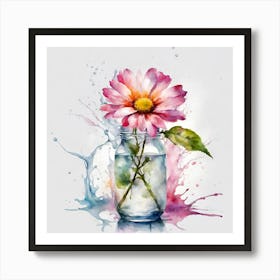 Flower In A Jar Poster