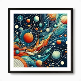 Abstract Space Painting 1 Art Print