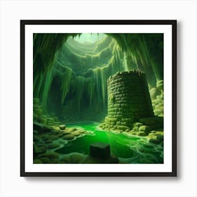 Cave In The Mountains Art Print