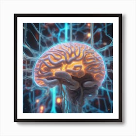 Brain Stock Videos & Royalty-Free Footage 6 Art Print