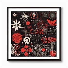 Red Flowers Art Print