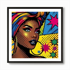 Simisola Pop African Woman Art Print