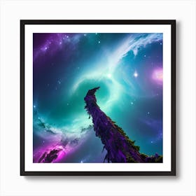 Space Tree Art Print