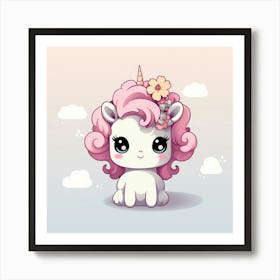 Cute Unicorn 167 Art Print